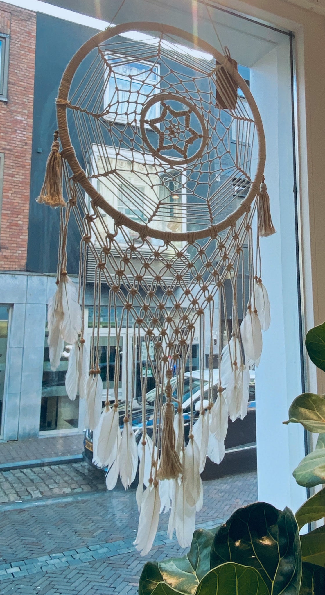 500012 makramee spider dromenvanger 145 cm