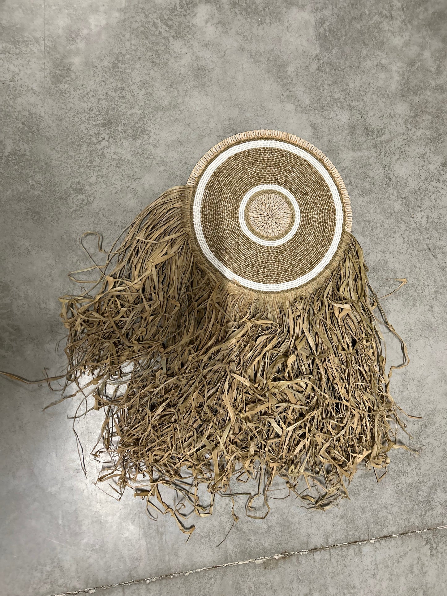 600048 munte grass lang wanddeco kralen gras