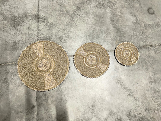 600019		Set decoratie beige