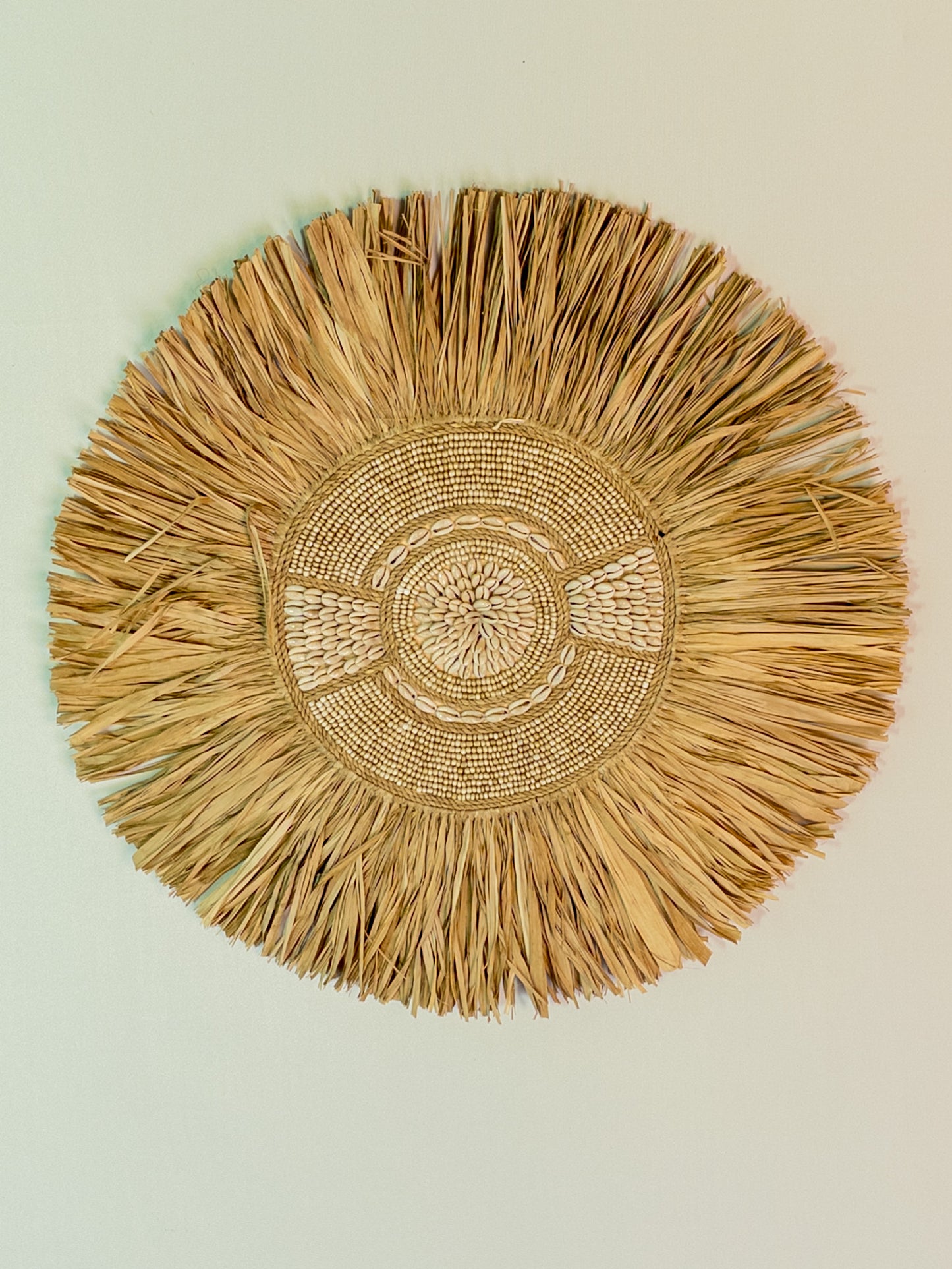 600037		Wanddecoratie beige 40 cm