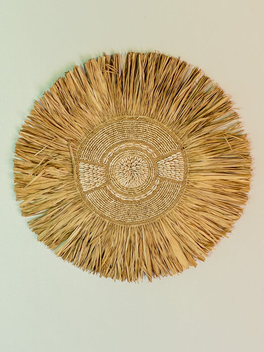 600037		Wanddecoratie beige 40 cm