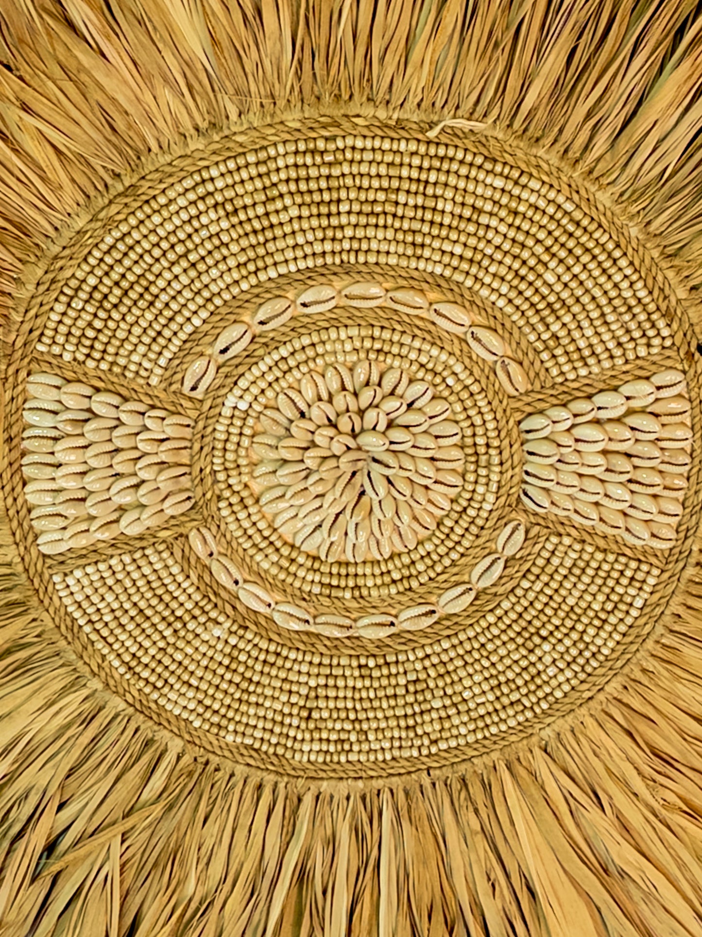 600037		Wanddecoratie beige 40 cm