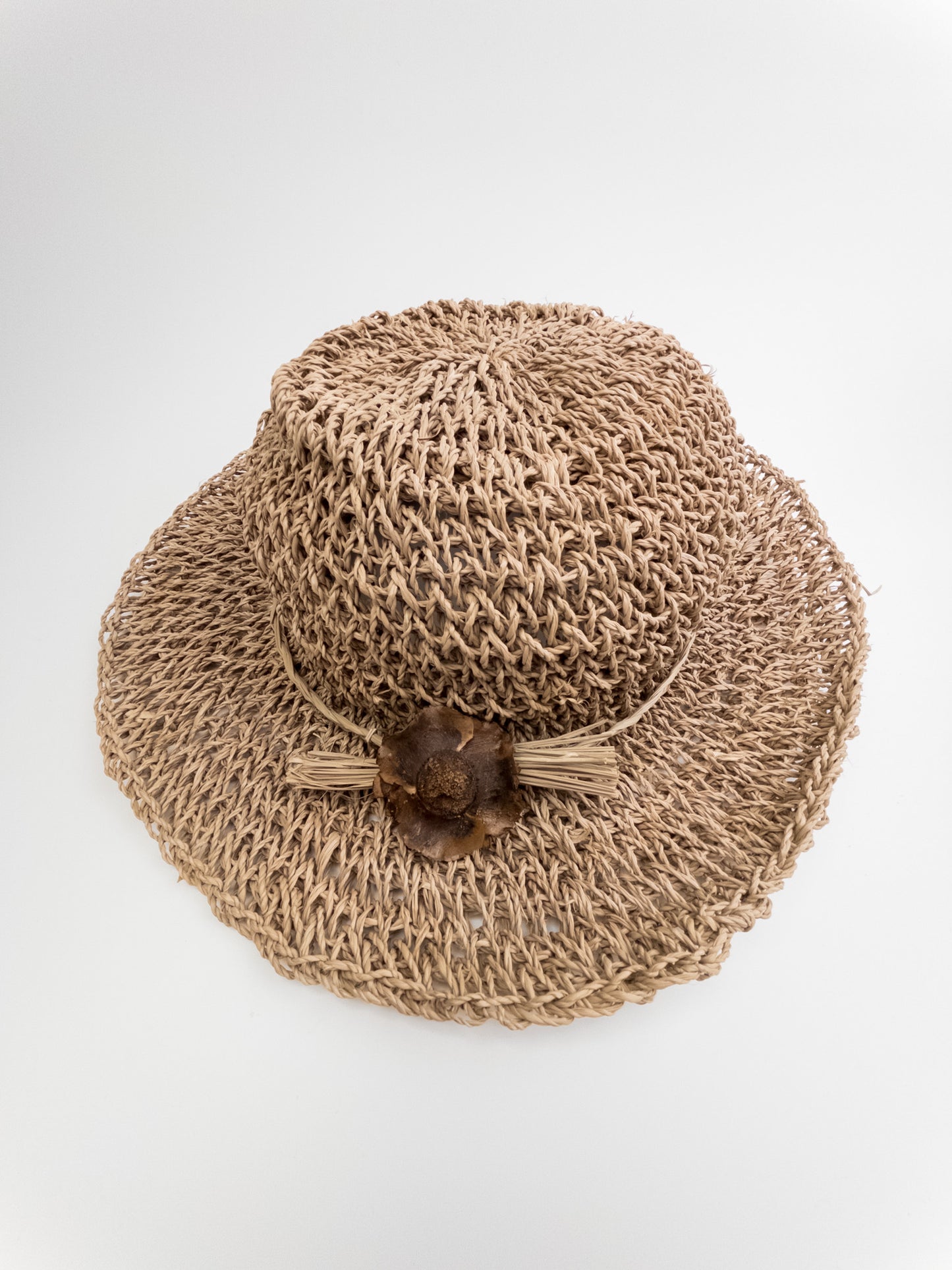 600022		decoratie hoed met bloem