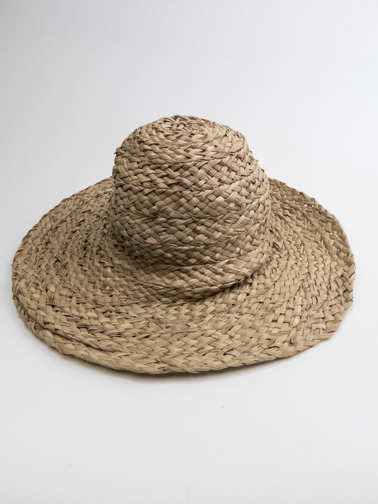 600024		decoratie hoed naturel