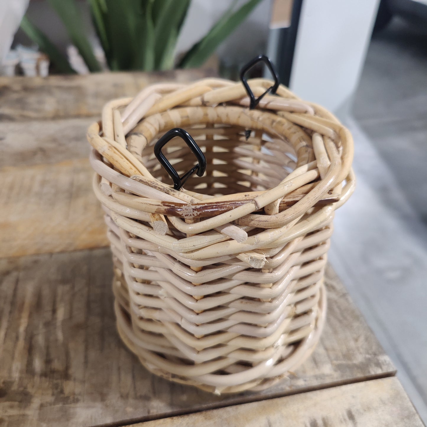 JT 012		Lampion rotan blond rond 16 hoog 16 cm