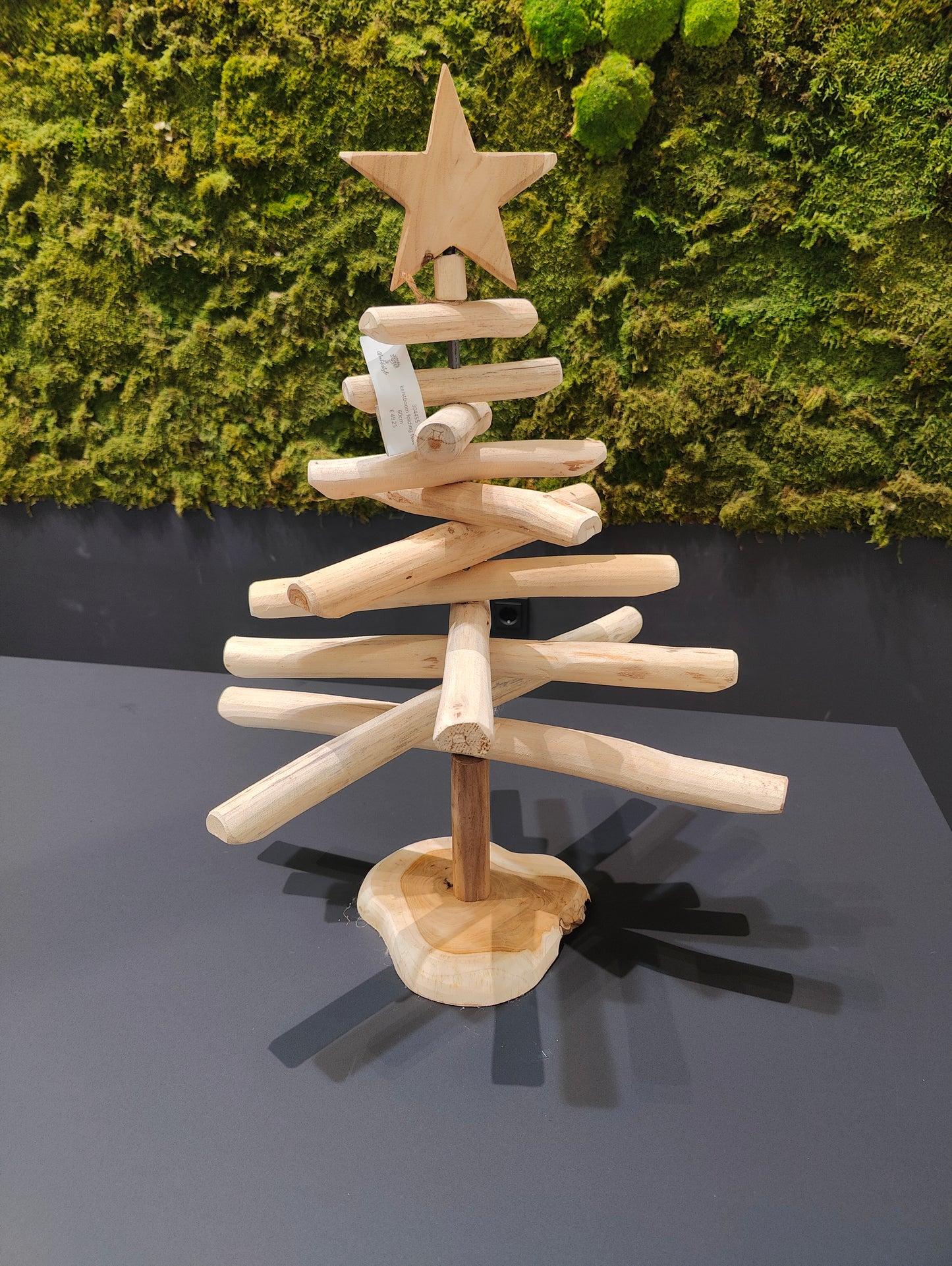 JT 002 Opvouwbare houten kerstboom diameter 45 hoogte 60 cm