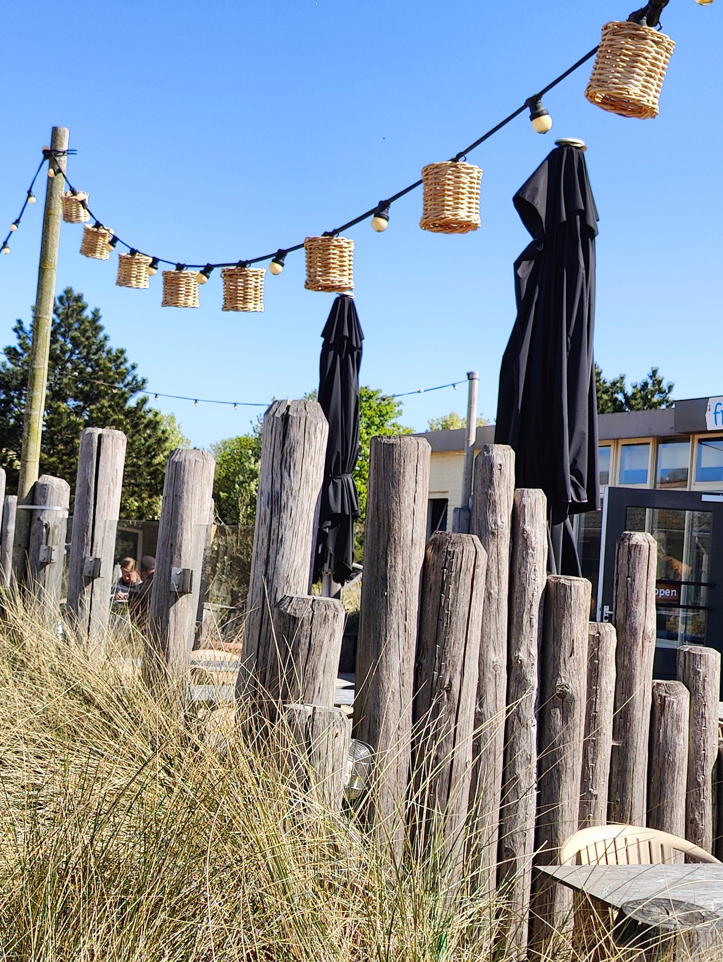 JT 012		Lampion rotan blond rond 16 hoog 16 cm